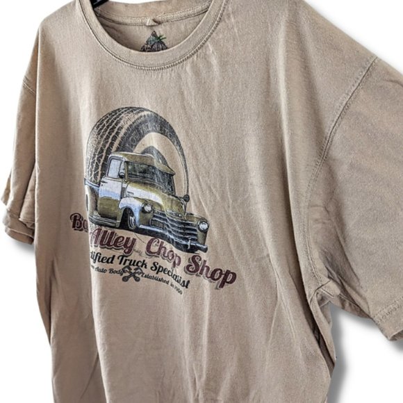 NEWPORT BLUE FAMOUS "BACK ALLEY CHOP SHOP" T- SHIRT XL - Picture 4 of 5